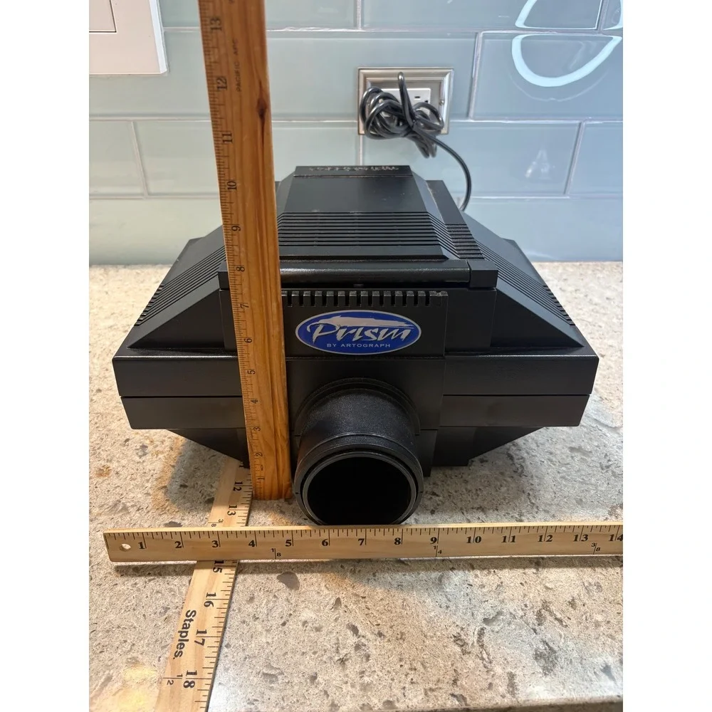 TESTED Prism Opaque Art Projector Black Tabletop Enlarger for Artists